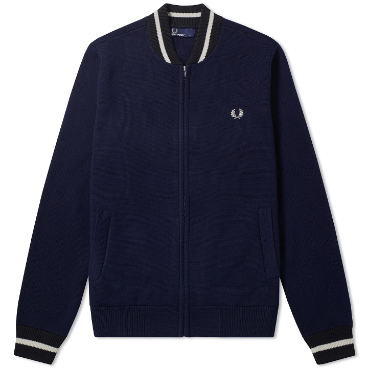 Photo: Fred Perry Tipped Bomber Cardigan