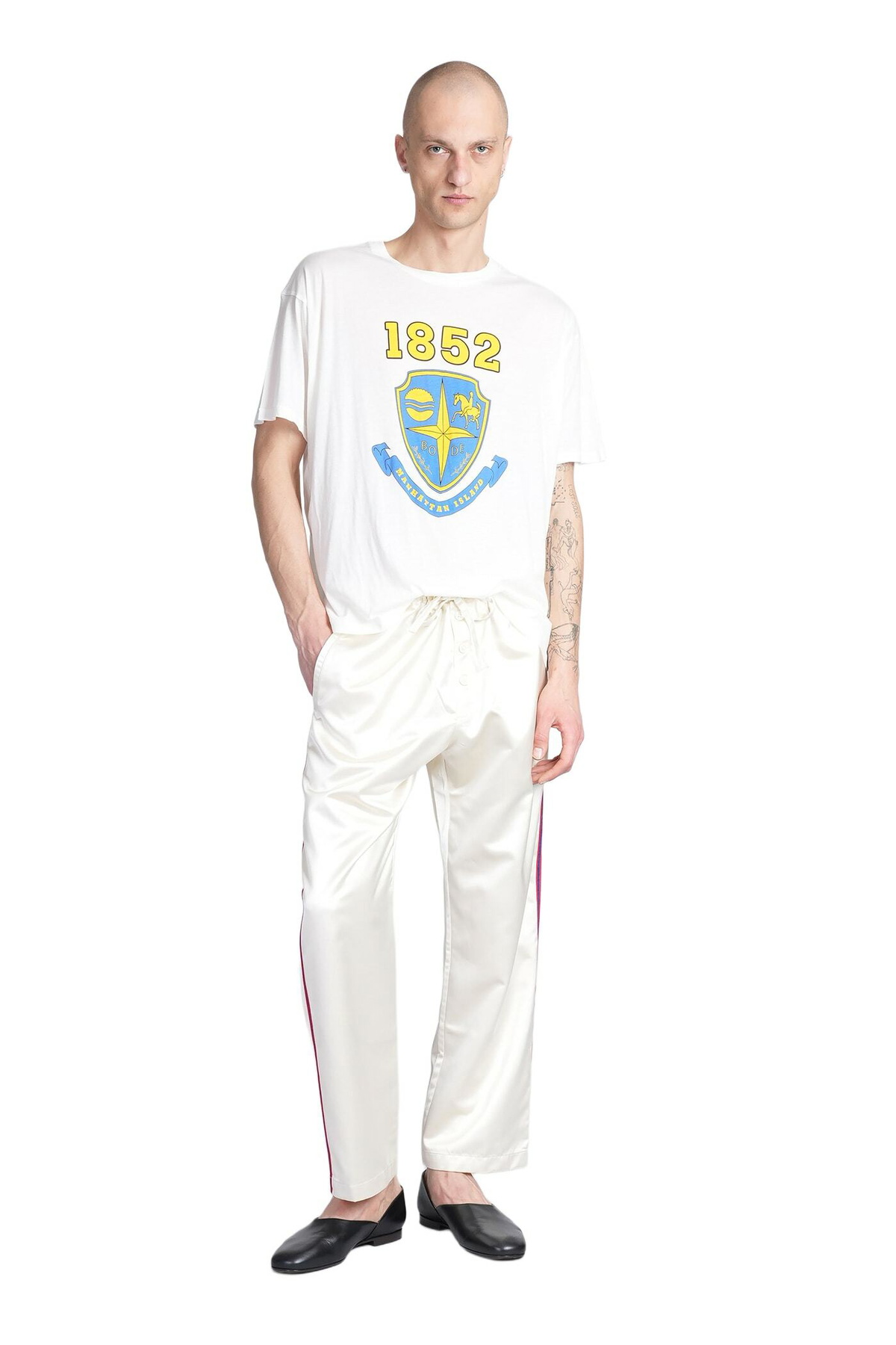Bode T-shirt In White Cotton Bode