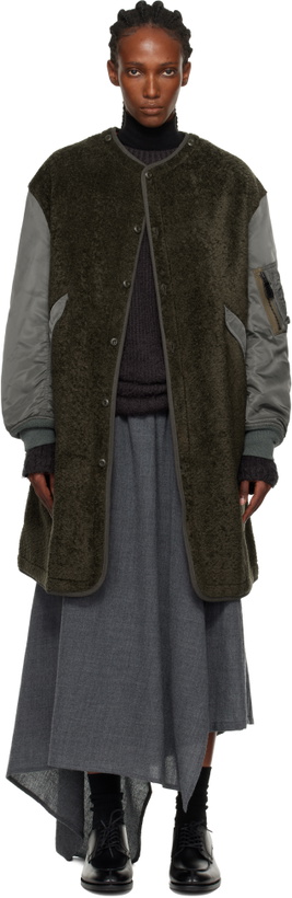 Photo: Junya Watanabe Khaki Long Bomber Jacket