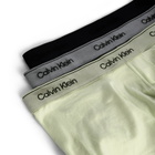 Calvin Klein Men's Icon Cotton Stretch Shine Trunk - 3 Pack in Shorline/Lime Cream/Misty Grey