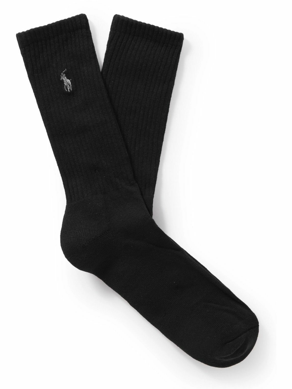 Polo Ralph Lauren - Six-Pack Logo-Embroidered Ribbed Cotton-Blend Socks ...