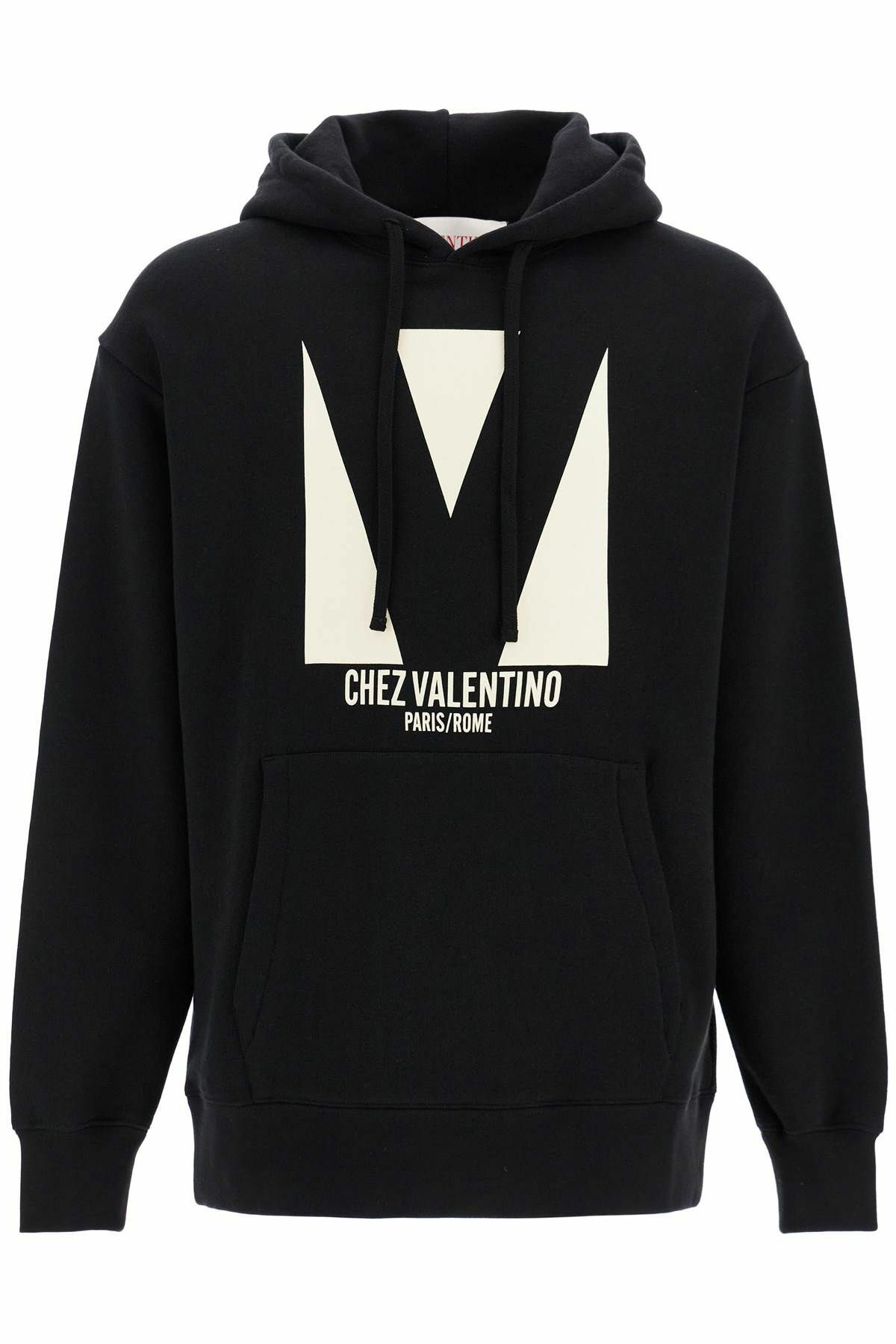 VALENTINO GARAVANI chez valentino oversized hoodie Black