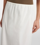 The Row Ivera silk-blend chiffon midi skirt