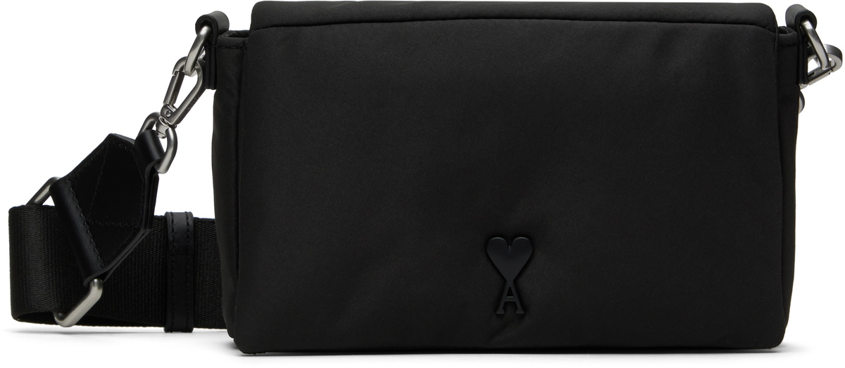 AMI Paris Black Ami De Coeur Nano Lunch Box Bag AMI