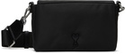 AMI Paris Black Ami de Coeur Lunch Box Bag