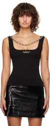 AREA Black 'AREA' Nameplate Tank Top