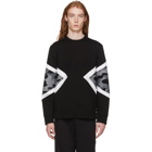 Neil Barrett Black Camo Modernist Sweatshirt