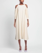 Peserico Womens Midi dress Cream
