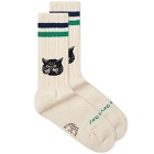 Rostersox Cat Socks in White