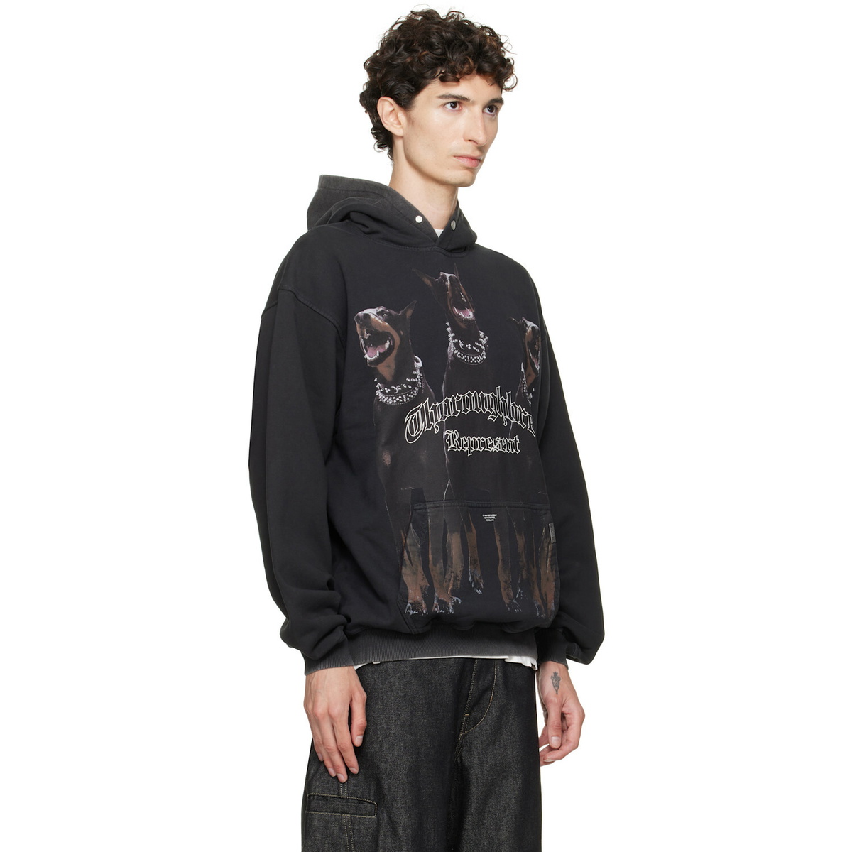 Represent Black Thoroughbred Hoodie