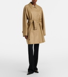 The Row Amaya belted leather car coat