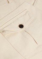 Oliver Spencer Utility Straight-leg Cotton Trousers Ecru