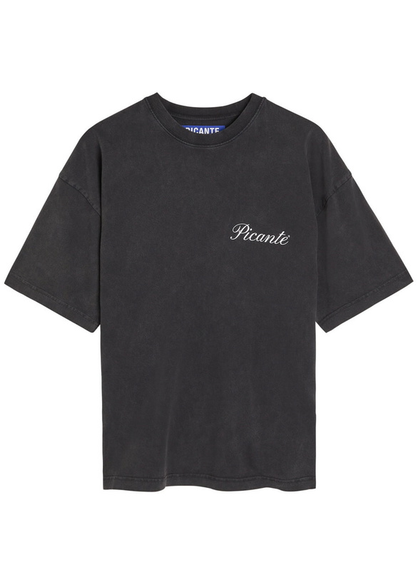 Photo: Picante Tailor Logo-print Cotton T-shirt Black