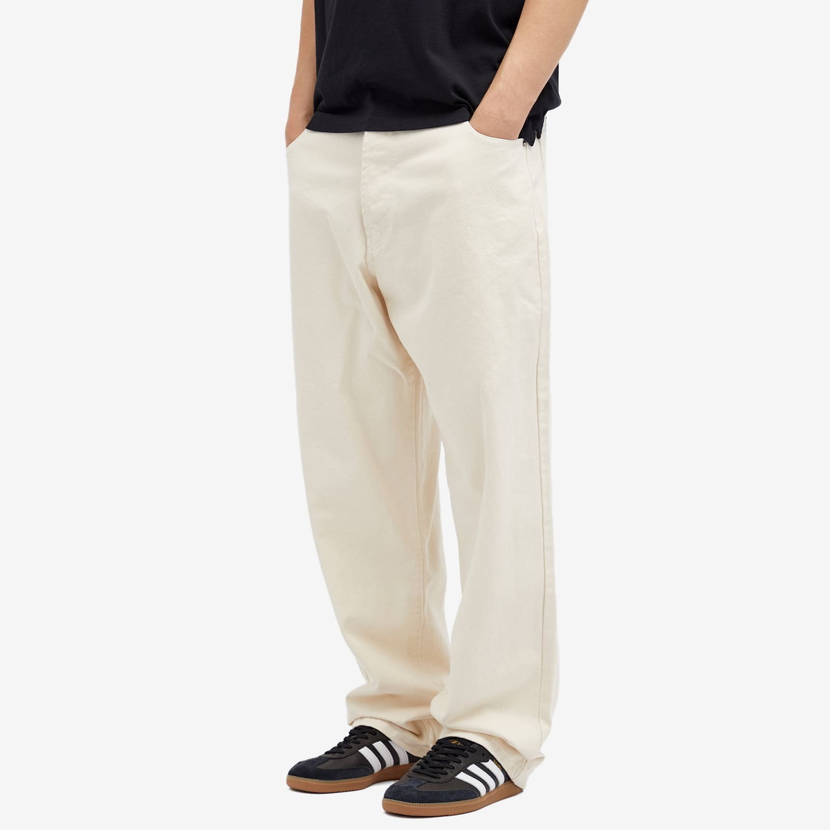 Pop Trading Company Men's Dr's Pant in Off White Denim