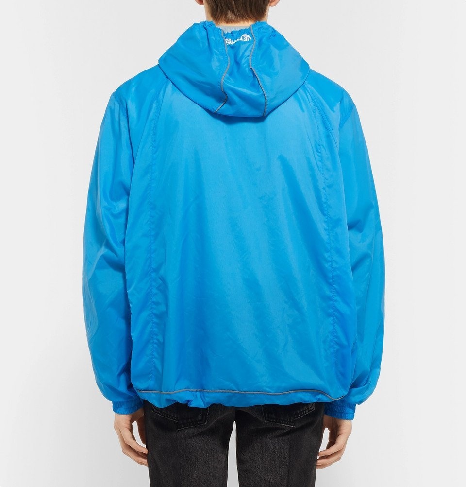 Vetements - Printed Shell Half-Zip Jacket - Men - Blue Vetements