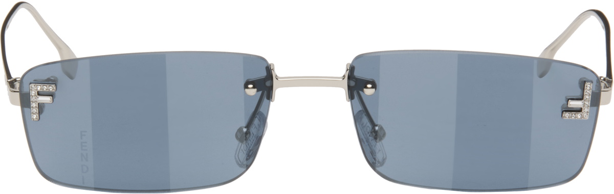 【関税込み】Fendi ゴールド 'Fendi First' Crystal サングラス Fendi - Fendi First Crystal - Mask Sunglasses - Gold