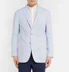 Rubinacci - Light-Blue Striped Cotton-Seersucker Blazer - Men - Blue