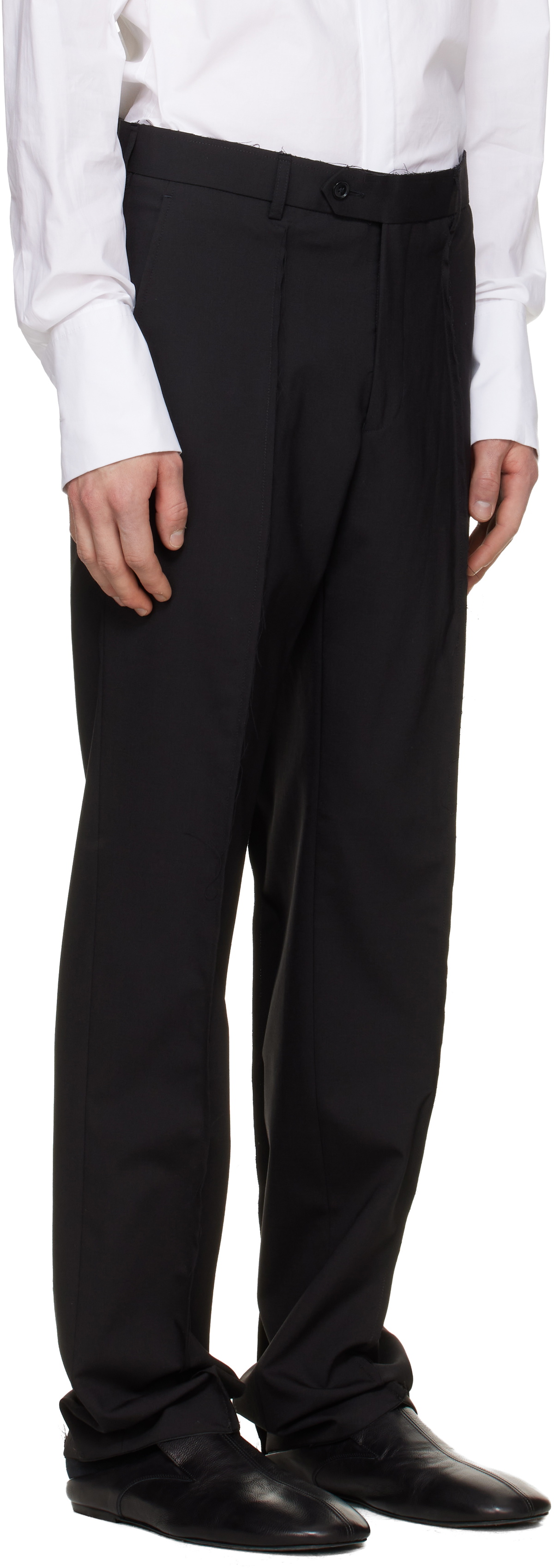 HODAKOVA Black Horse Hair Trousers