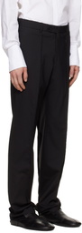 HODAKOVA Black Horse Hair Trousers