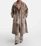 Brunello Cucinelli Shearling wrap coat