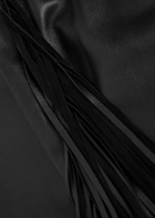 BY Malene Birger Zoena Fringed Leather Jacket Black