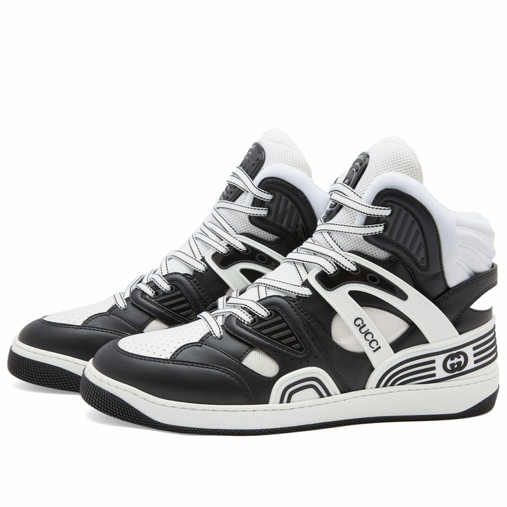 Photo: Gucci Men's Basket Sneakers in Black