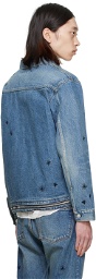 UNDERCOVER Blue Embroidered Denim Jacket