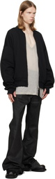 thom/krom Black MSJ 705 Bomber Jacket