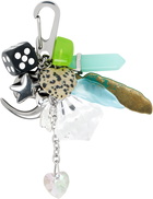 Marland Backus Silver Misty Bag Charm Keychain