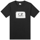 C.P. Company Men's Label Logo T-Shirt in Black