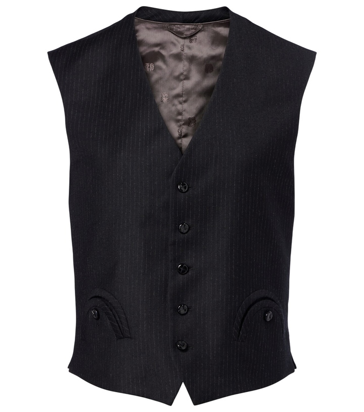 Photo: Blazé Milano Feral pinstriped virgin wool vest