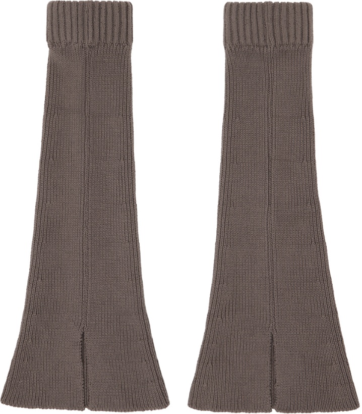 Photo: Our Legacy Taupe Knitted Gaiter Leg Warmers