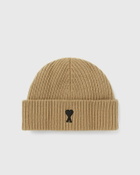 AMI Paris AMI DE COEUR BEANIE Beige Mens Beany