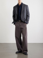A.P.C. - Basile Logo-Embroidered Cotton-Corduroy Shirt - Blue