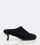 Loewe Dive shearling mules