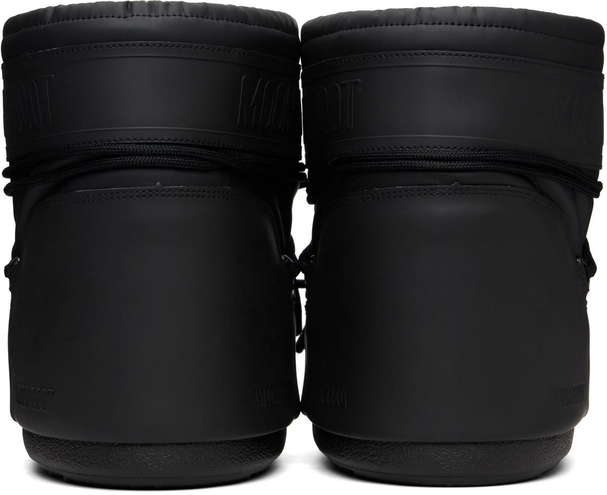 Moon Boot Black Icon Low Rubber Boots