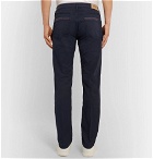 Tod's - Slim-Fit Stretch-Cotton Twill Trousers - Men - Navy