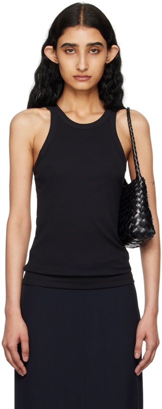Photo: TOTEME Black Curved Tank Top