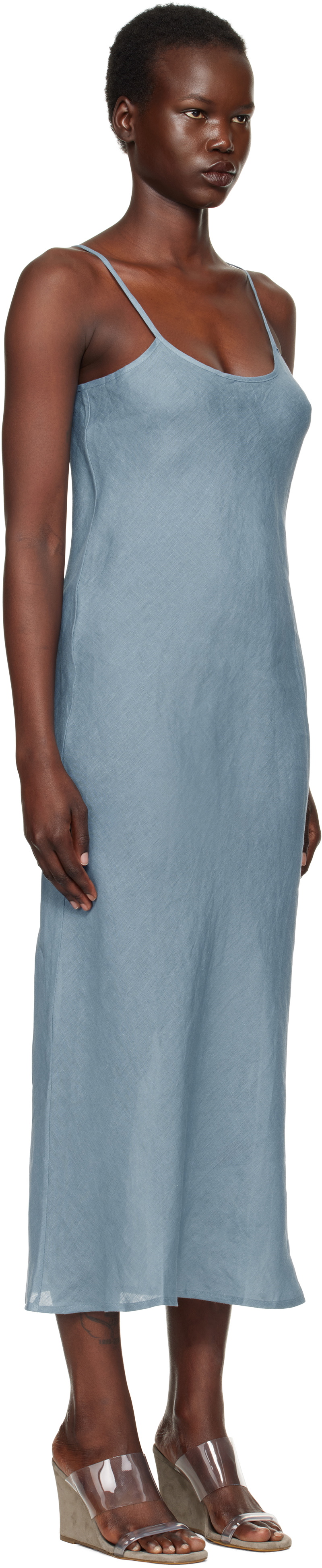 Baserange Blue Dydine Maxi Dress