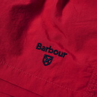 Barbour Men's Essential Logo 5' Swim Short in Raspberry