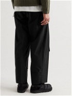 Craig Green - Straight-Leg Belted Pleated Cotton-Poplin Trousers - Black