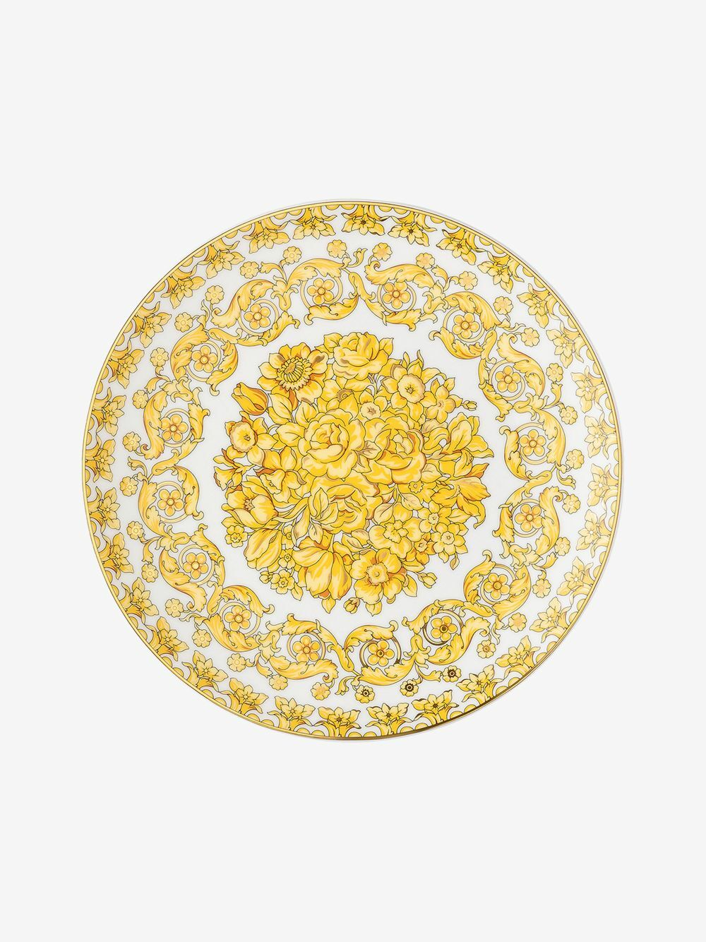 Versace White Medusa Rhapsody Porcelain Dinner Plate