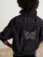 Needles - Studded Cotton-Blend Corduroy Jacket - Black