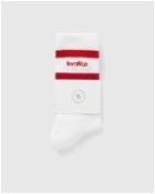 Sporty & Rich Serif Logo Socks White - Mens - Socks