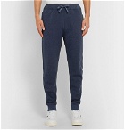 Oliver Spencer Loungewear - Ribbed Cotton-Jersey Sweatpants - Navy