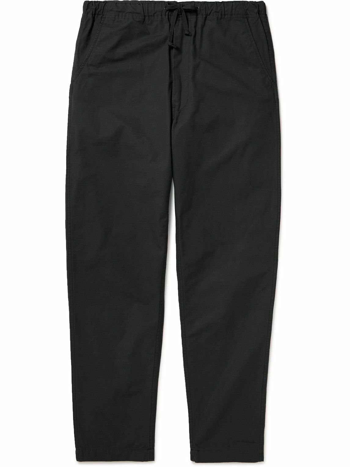 OrSlow - New Yorker Straight-Leg Cotton-Ripstop Drawstring Trousers ...