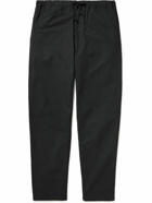 OrSlow - New Yorker Straight-Leg Cotton-Ripstop Drawstring Trousers - Black