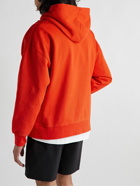 Saturdays NYC - Warren Logo-Print Cotton-Jersey Hoodie - Orange