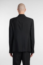 Sapio N 4 Blazer In Black Wool
