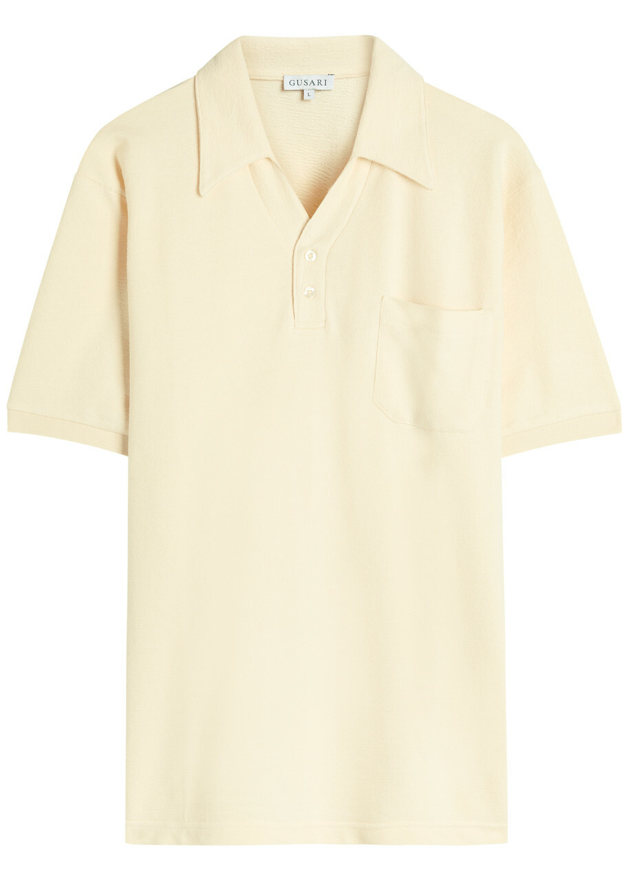 Gusari Miami Cotton Polo Shirt Off White